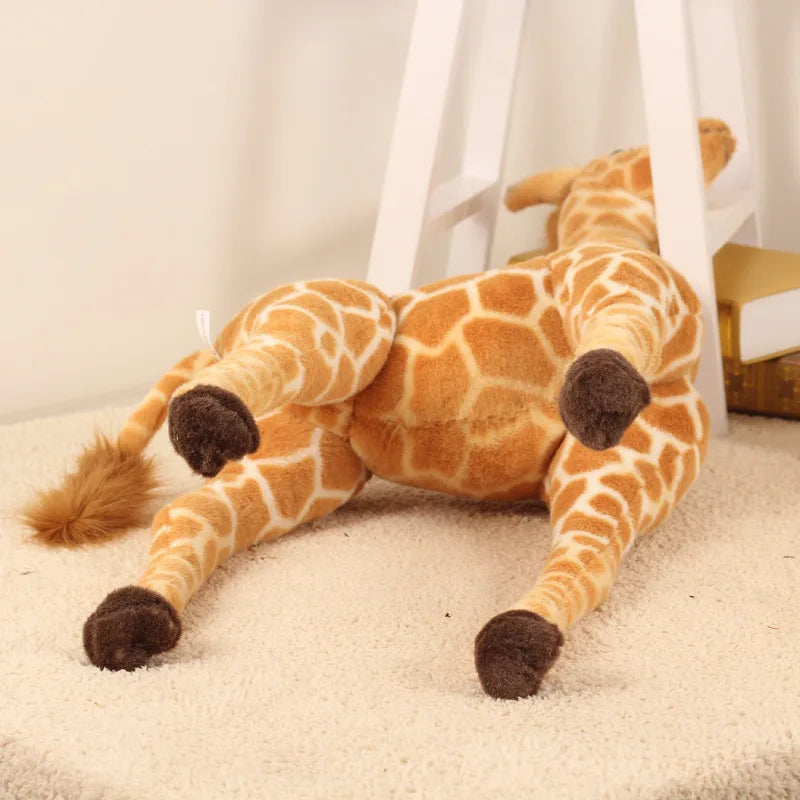 Huge Real Life Giraffe Plush Toys Cute Stuffed Animal Dolls Soft Simulation Giraffe Doll Birthday Gift Kids Toy Bedroom Decor