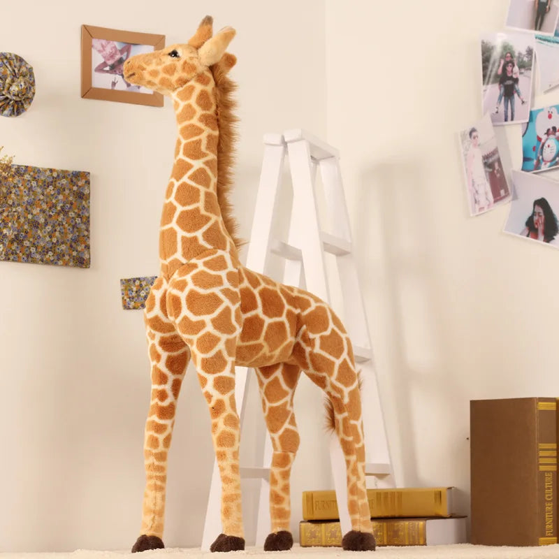 Huge Real Life Giraffe Plush Toys Cute Stuffed Animal Dolls Soft Simulation Giraffe Doll Birthday Gift Kids Toy Bedroom Decor