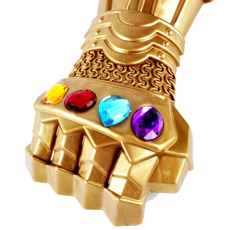 Infinity Gauntlet Cosplay Marvel Avengers 4 Thanos Mask Glove Action Figure Plastic Model Toy Brinquedo Halloween Gift