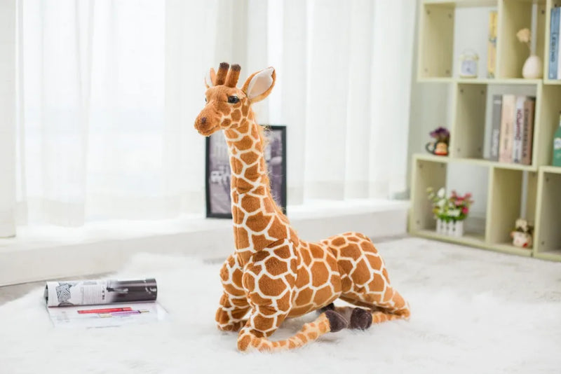 Huge Real Life Giraffe Plush Toys Cute Stuffed Animal Dolls Soft Simulation Giraffe Doll Birthday Gift Kids Toy Bedroom Decor