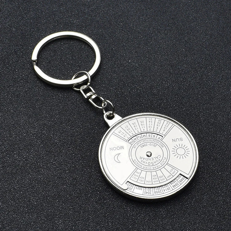 50 Years Super Perpetual Calendar Key Chain Bottle Opener Key Rings Astrology KeyChain Party Gift Key Holder Gift Jewelry