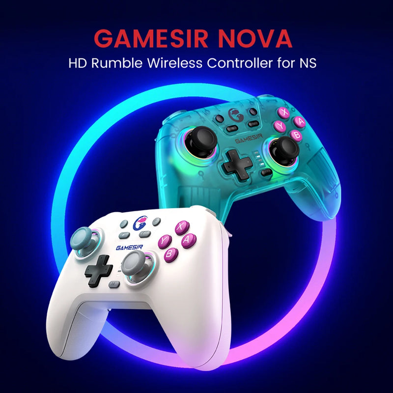 GameSir Nova Wireless Switch Controller Bluetooth Gamepad with Hall Effect for Nintendo Switch iPhone Android Phone PC