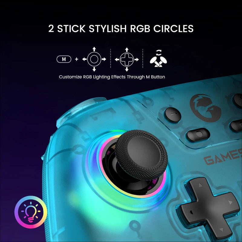 GameSir Nova Wireless Switch Controller Bluetooth Gamepad with Hall Effect for Nintendo Switch iPhone Android Phone PC